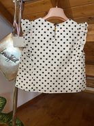 Camicia smanicata Pois Vicolo Bambina Anni 4,6,12