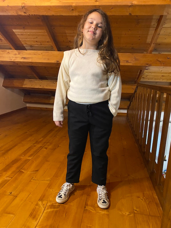 Maglioncino per Bambina Vicolo Girl a coste con alette sulla spalla Anni 6