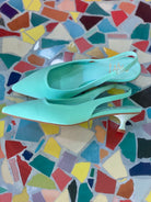 Decollette Ovyé in Lycra Turchese Numeri 37