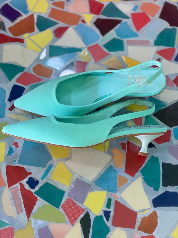 Decollette Ovyé in Lycra Turchese Numeri 37