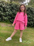 Shorts Vicolo Bambina in felpa con coulisse Interna Bubble Vicolo Girl Anni 6 e 10
