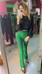 Pantalone Vita Alta spacchi laterali Lumina