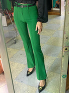 Pantalone Vita Alta spacchi laterali Lumina