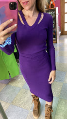 Gonna Vicolo in maglia Cut Out