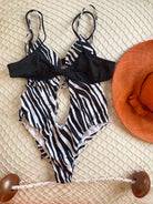 Monokini Striped Effek Taglia S