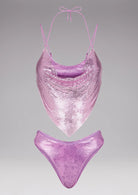 Bikini top e slip americano fisso Flourish Effek Taglia L