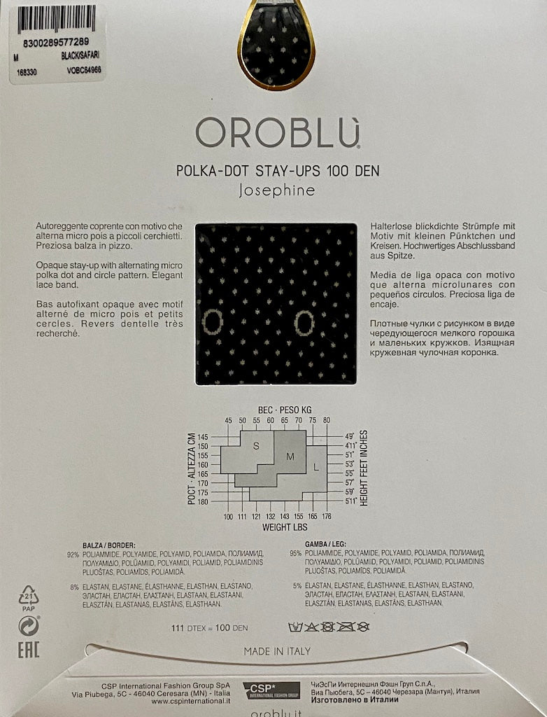 Calza Autoreggente Coprente 100 Den Josephine Oroblù