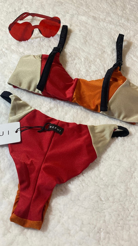 Bikini top e slip brasiliano Guarda Pampa Me Fui TAGLIA S & M
