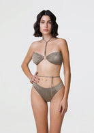 Bikini fascia e slip fisso Guarda Pampa Me Fui TAGLIA M