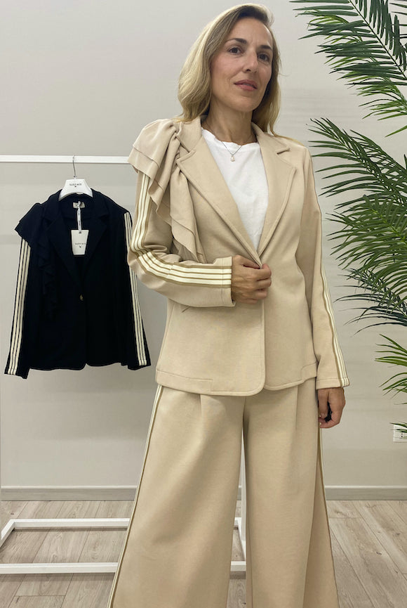 Blazer Susy Mix con Rouges e Banda Laterale