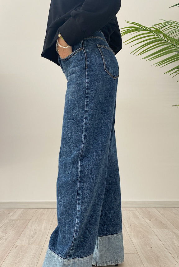 Jeans Gamba Larga Susy Mix