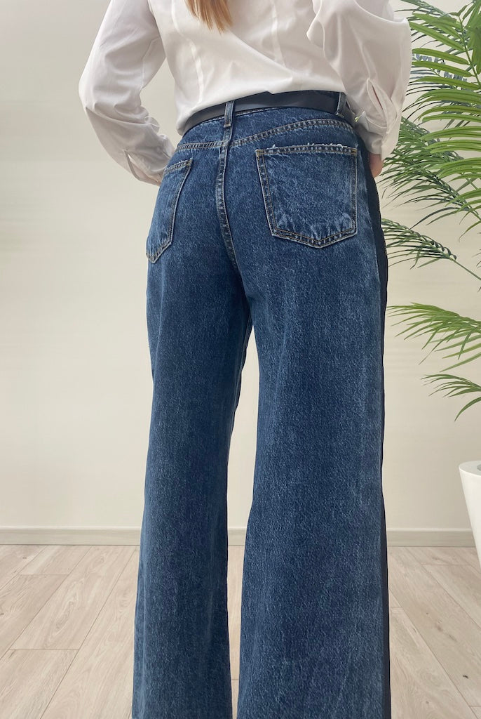 Jeans Palazzo Banda Laterale Susy Mix