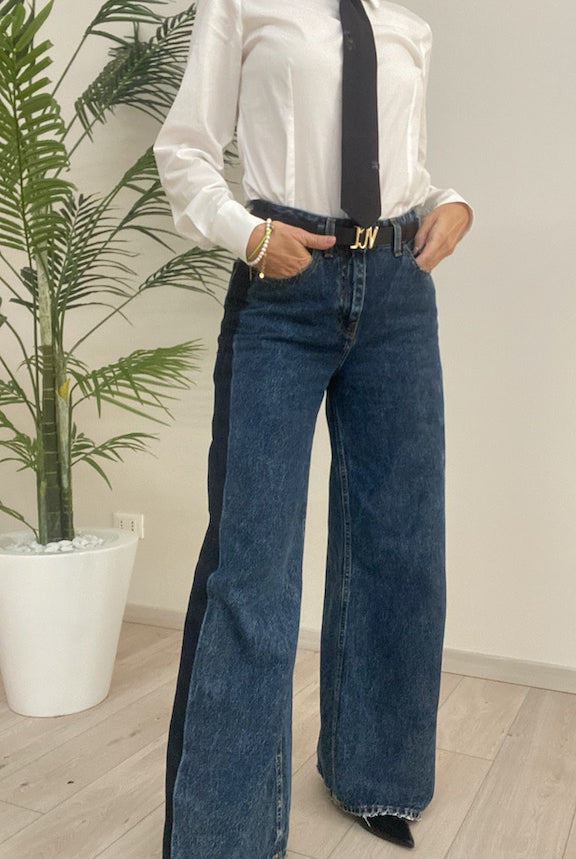 Jeans Palazzo Banda Laterale Susy Mix