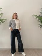 Pantalone Palazzo Effetto Pelle Vicolo