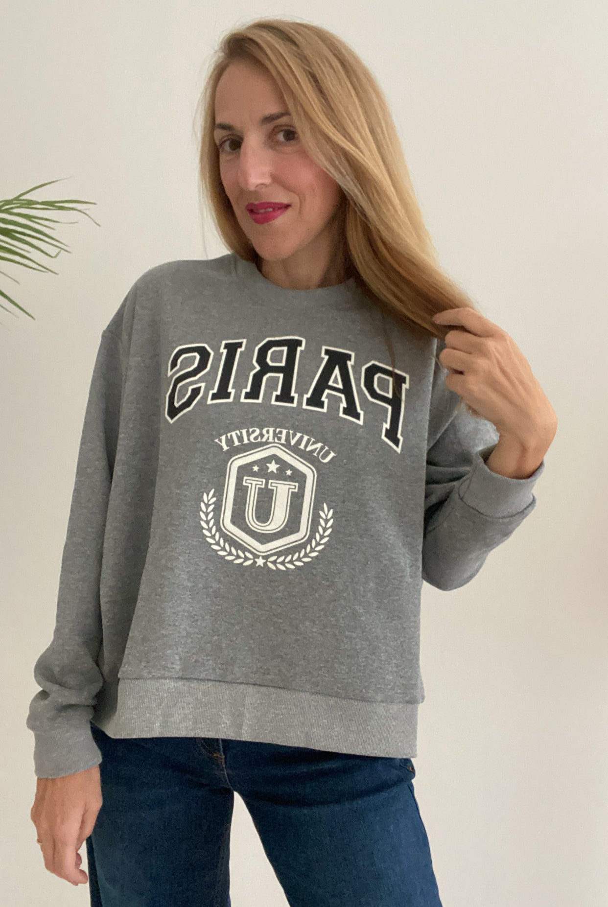 Felpa Over "Paris" Susy Mix