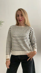 Maglioncino Girocollo a Righe Susy Mix