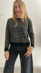 Maglioncino Girocollo a Righe Susy Mix