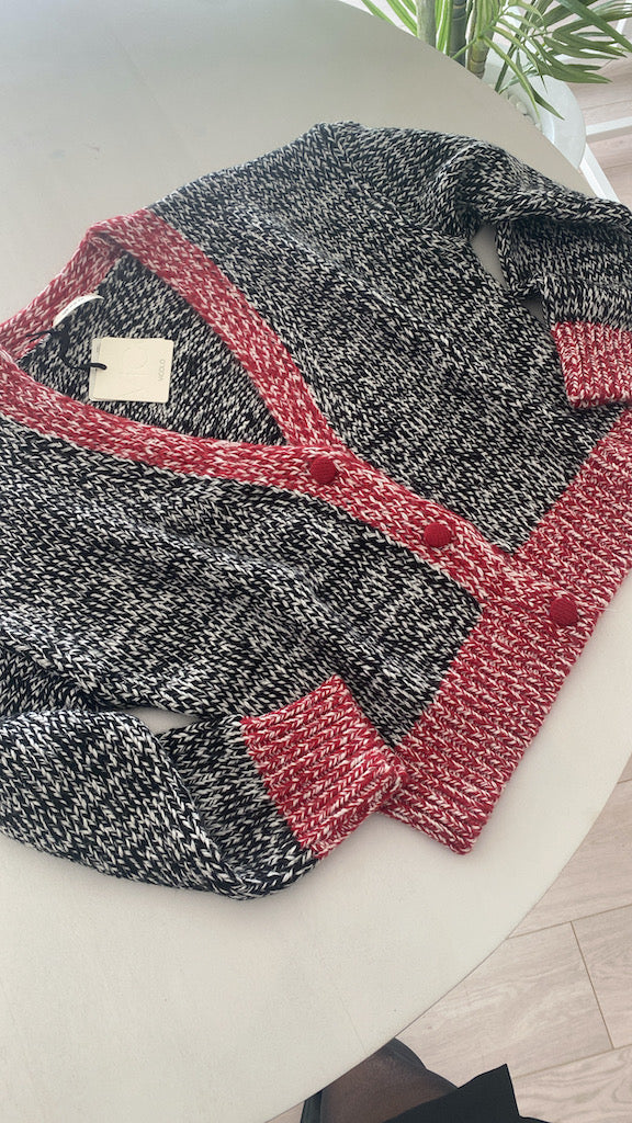 Cardigan Melange Bicolor Vicolo