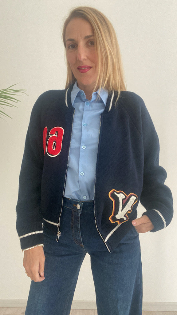 Cardigan con Patch VICOLO