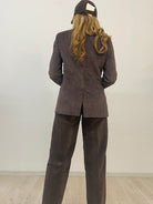 Blazer Monopetto in Velluto a Coste Vicolo