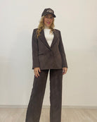 Blazer Monopetto in Velluto a Coste Vicolo