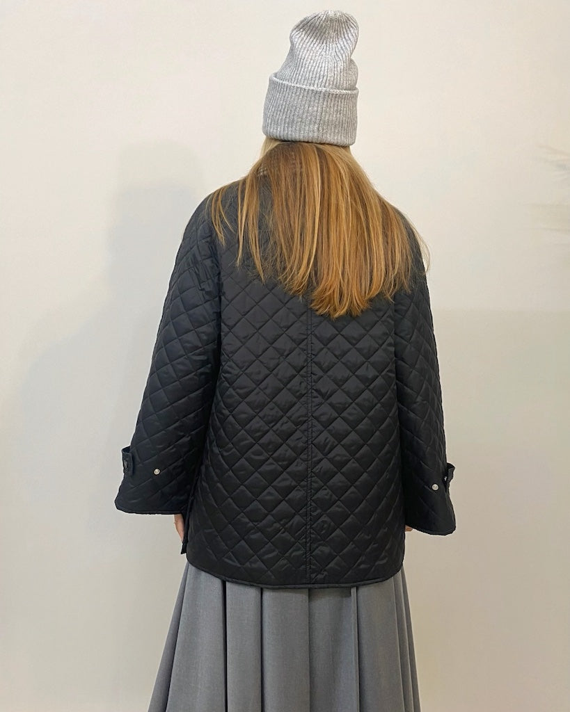 Giacca Trapuntata Colletto Check Vicolo