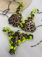 Bikini Donna F**K Triangolo alto con Slip Americano Fisso Fantasia 0522-X24