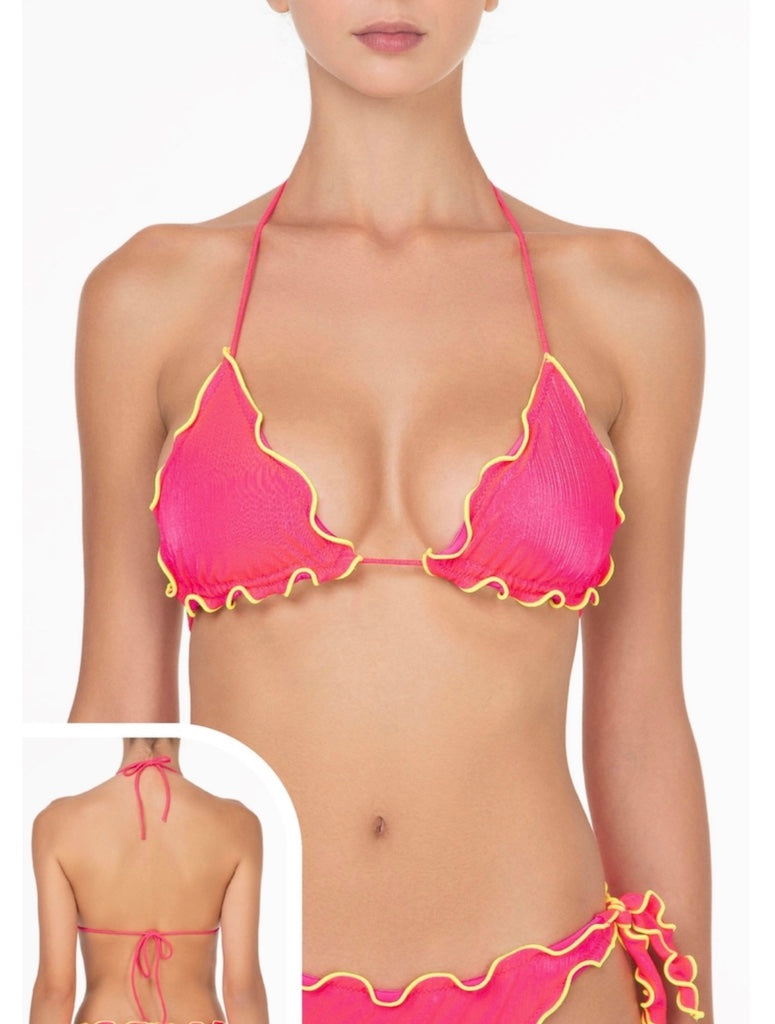Reggiseno Triangolo Frou Frou Donna F**K Fucsia Fluo 1920FF