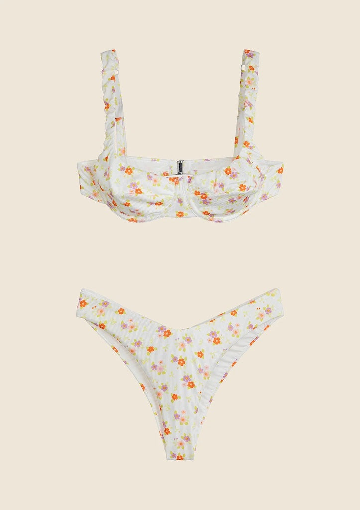 Bikini Donna Me Fui Reggiseno con Ferretto e Slip Americano Fisso 0201X08
