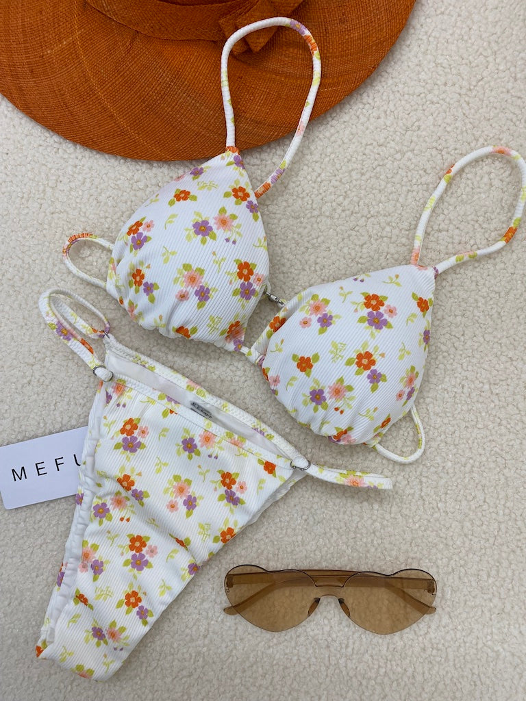 Bikini Donna Me Fui Triangolo Con Slip Regolabile Fantasia 0200X08