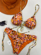 Bikini Donna Me Fui Triangolo con Slip Fisso Fantasia 0240X11