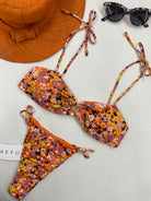 Bikini Donna Me Fui Top con Slip Regolabile Fantasia 0221X07
