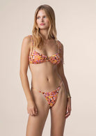 Bikini Donna Me Fui Top con Slip Regolabile Fantasia 0221X07