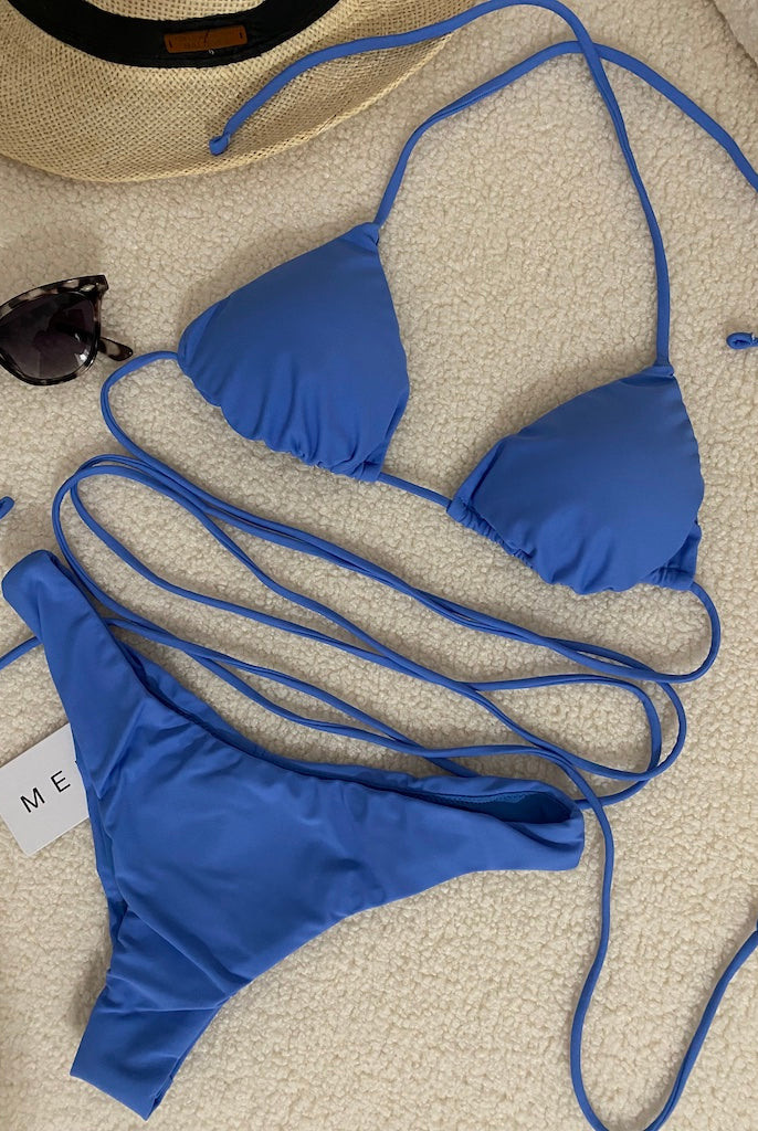 Bikini Donna Me Fui Triangolo con Slip Fisso Sky Blue 0100_SB