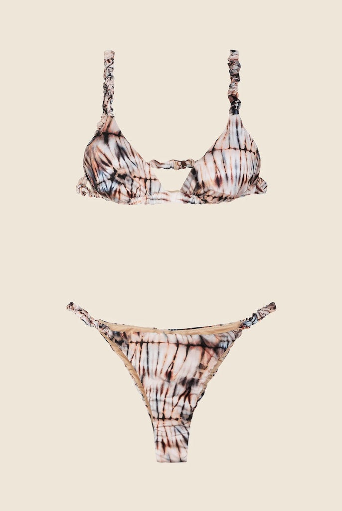 Bikini Donna Me Fui Triangolo Con Slip Fisso Fantasia 0330X15