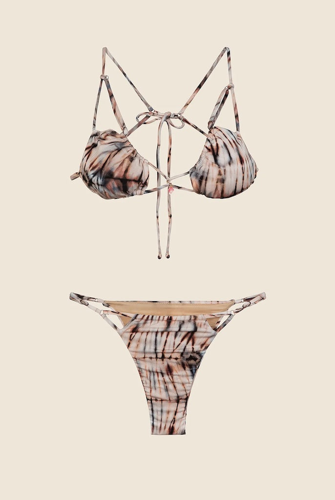 Bikini Donna Me Fui Triangolo con Slip Regolabile Fantasia 0320X15