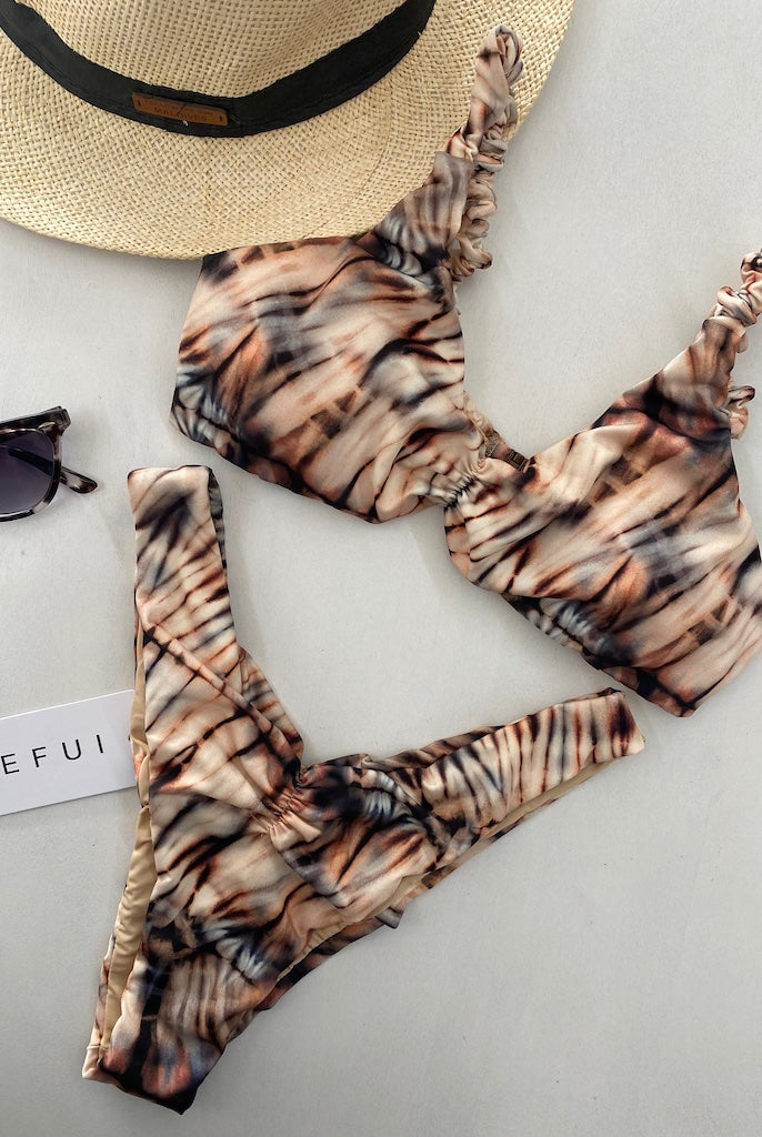 Bikini Donna Me Fui Top Con Slip Americano Fisso Fantasia 0331X15