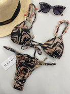 Bikini Donna Me Fui Triangolo con Slip Fisso Fantasia 0300_X14