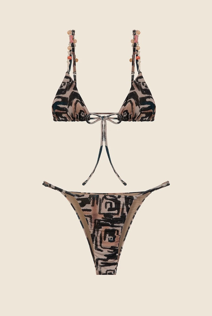 Bikini Donna Me Fui Triangolo con Slip Fisso Fantasia 0300_X14