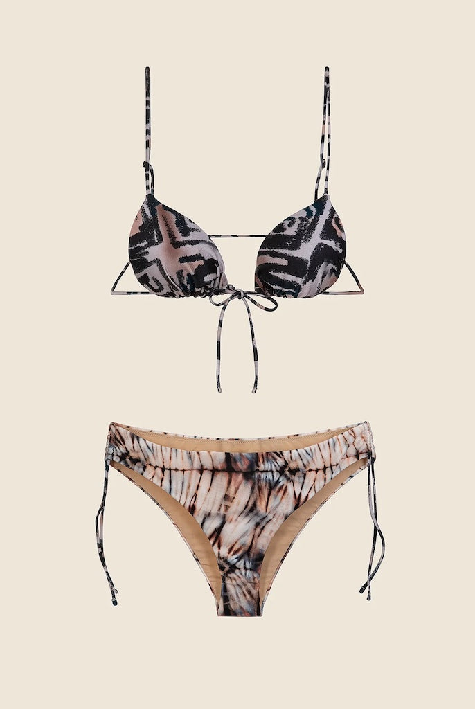 Bikini Donna Me Fui Triangolo con Slip Fisso Fantasia 0340X17