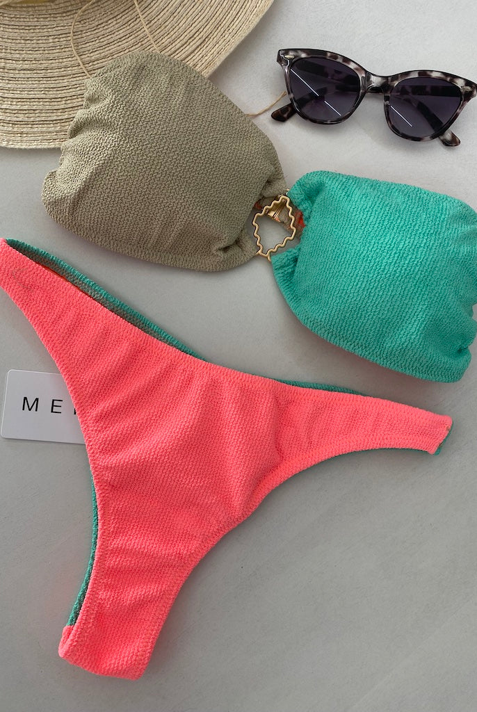 Bikini Donna Me Fui Fascia con Slip Fisso Color Block 0501CR