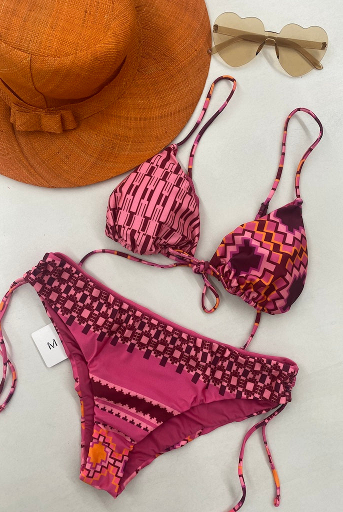 Bikini Donna Me Fui Triangolo con Slip Fisso Fantasia 0640X30