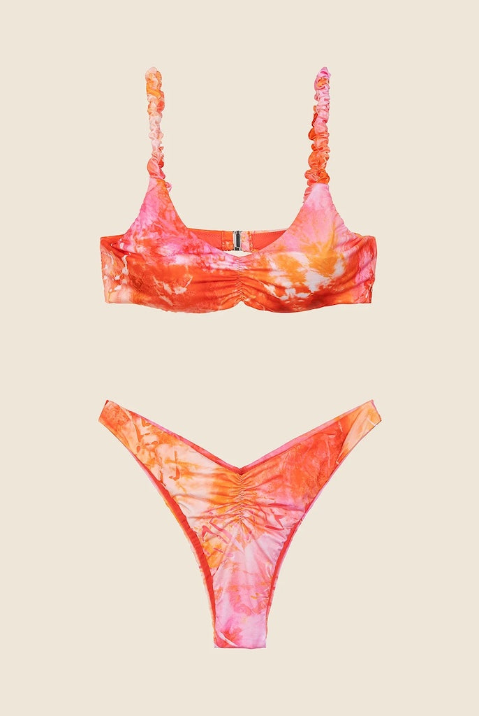 Bikini Donna Me Fui Top Con Slip Americano Fisso Fantasia 0741X32