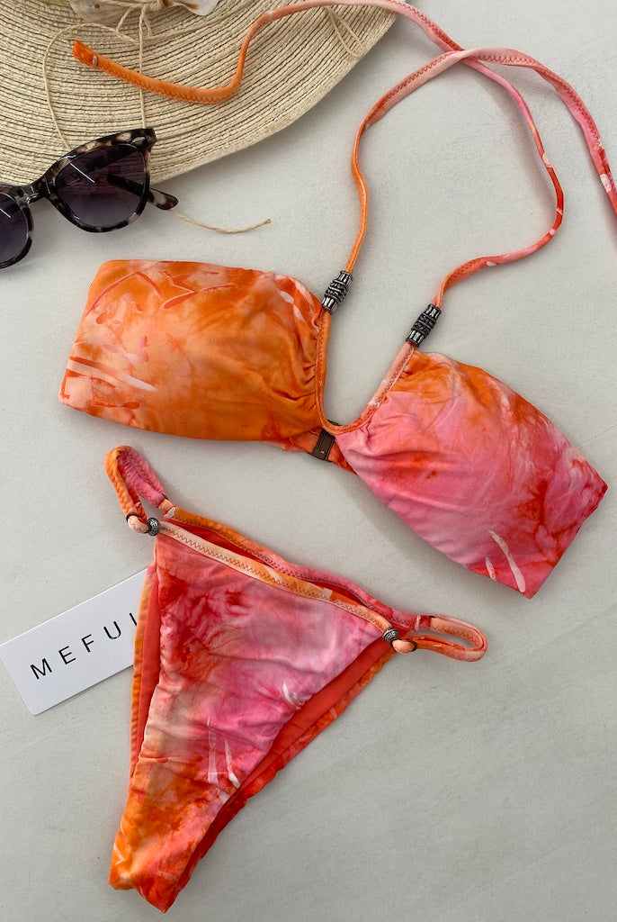 Bikini Donna Me Fui Fascia con Ferretto e slip Regolabile Fantasia 0721X32