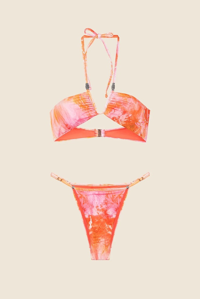 Bikini Donna Me Fui Fascia con Ferretto e slip Regolabile Fantasia 0721X32
