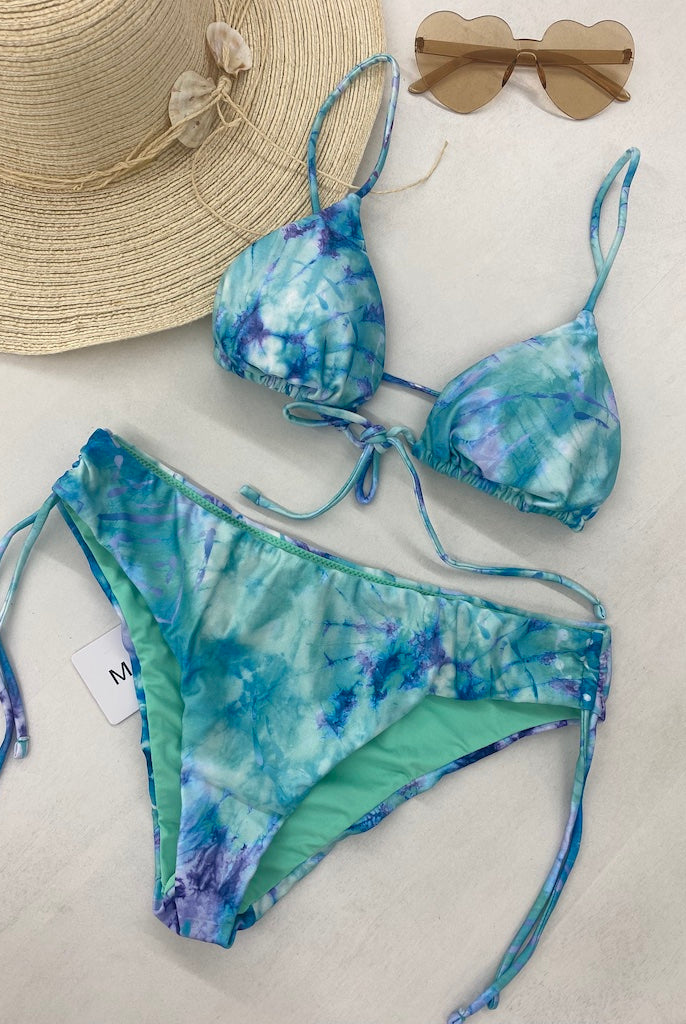 Bikini Donna Me Fui Triangolo con Slip Fisso Fantasia 0750X31