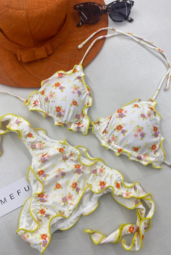 Bikini Donna Me Fui Triangolo con Slip Regolabile Fantasia 1500X08