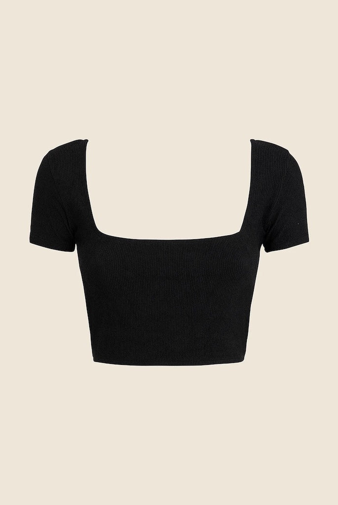 Crop Top Donna Me Fui Nero 0506BK