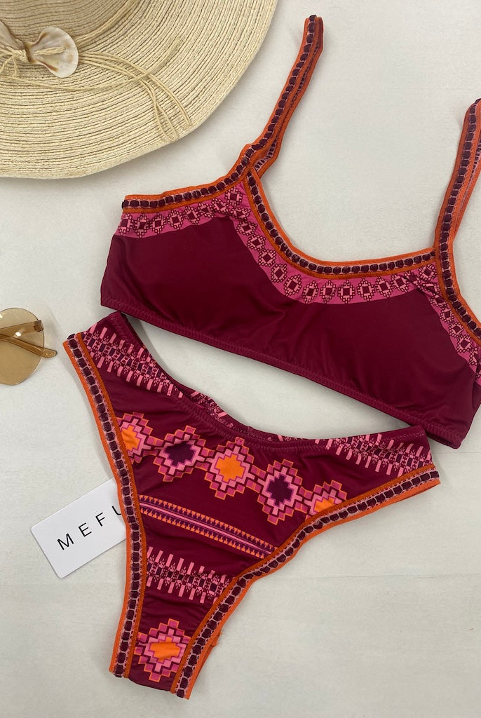 Bikini Donna Me Fui Top con Slip Americano Fisso 0601X27