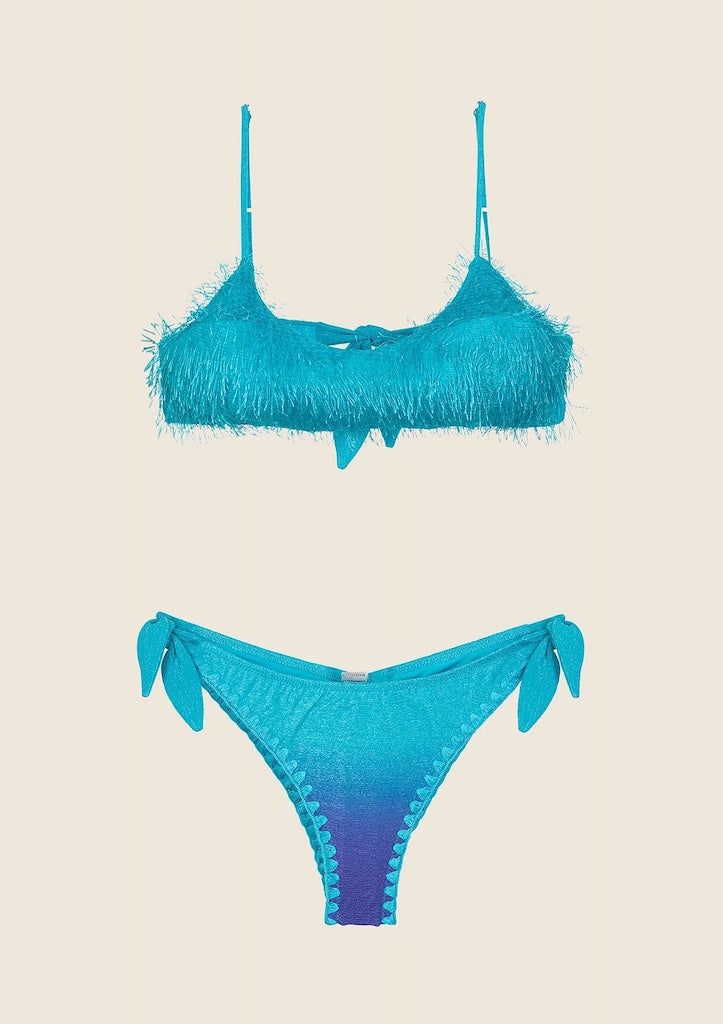 Bikini Donna F**K Top con Slip Regolabile Fantasia 1132X46
